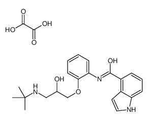 N-[2-[3-(tert-butylamino)-2-hydroxypropoxy]phenyl]-1H-indole-4-carboxamide,oxalic acid Structure