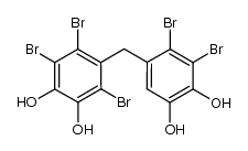 2,2',3,3',6-pentabromo-4,4',5,5'-tetrahydroxydiphenylmethane结构式