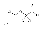 1,1,2,2-tetrachloro-1-(chloromethoxy)ethane,tin Structure