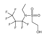 N-ethyl-N-(1,1,2,2,3,3,3-heptafluoropropyl)-2-hydroxyethanesulfonamide结构式