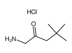 1-AMINO-4,4-DIMETHYLPENTAN-2-ONE, HYDROCHLORIDE structure