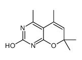 4,5,7,7-tetramethyl-3H-pyrano[2,3-d]pyrimidin-2-one结构式