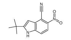 2-tert-butyl-5-nitro-1H-indole-4-carbonitrile Structure