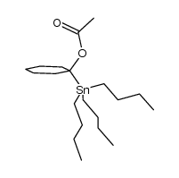 1-(tributylstannyl)cyclohexyl acetate Structure