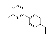 4-(4-Ethylphenyl)-2-methylpyrimidine Structure