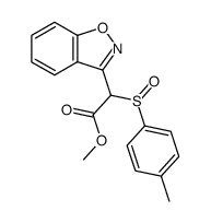 methyl (1,2-benzisoxazol-3-yl)-p-tolylsulphinyl-acetate Structure