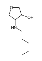 4-(PENTYLAMINO)TETRAHYDROFURAN-3-OL结构式