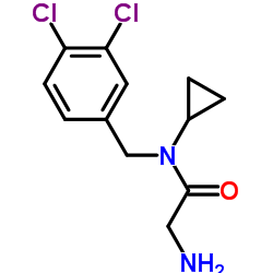 N-Cyclopropyl-N-(3,4-dichlorobenzyl)glycinamide结构式
