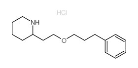 2-[2-(3-Phenylpropoxy)ethyl]piperidine hydrochloride结构式