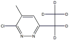 3-Chloro-4-methyl-6-(ethyl-d5)-pyridazine结构式
