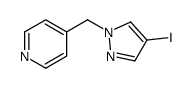 4-碘-1-(吡啶-4-甲基)吡唑结构式