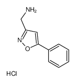 C-(5-Phenyl-isoxazol-3-yl)-methylamine HYDROCHLORIDE结构式