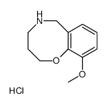 3,4,5,6-TETRAHYDRO-10-METHOXY-2H-1,5-BENZOXAZOCINEHYDROCHLORIDE结构式