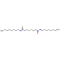 3,3'-Disulfanediylbis(N-octylpropanamide)结构式