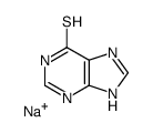 sodium,3,7-dihydropurine-6-thione结构式