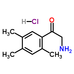 2-AMINO-1-(2,4,5-TRIMETHYL-PHENYL)-ETHANONE HYDROCHLORIDE Structure