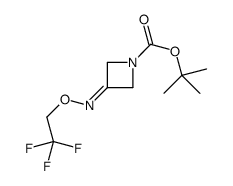 tert-butyl 3-(2,2,2-trifluoroethoxyimino)azetidine-1-carboxylate Structure