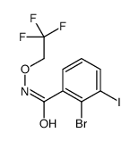 2-bromo-3-iodo-N-(2,2,2-trifluoroethoxy)benzamide Structure