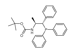 tert-butyl (1S,2S)-1-(diphenylphosphino)-1-phenylpropan-2-ylcarbamate Structure