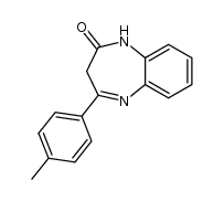 4-(p-tolyl)-1H-benzo[b][1,4]diazepin-2(3H)-one结构式