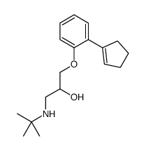 1-(tert-butylamino)-3-[2-(cyclopenten-1-yl)phenoxy]propan-2-ol结构式