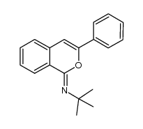 (Z)-(1H)-3-phenyl-N-tert-butyl-1H-isochromen-1-imine结构式