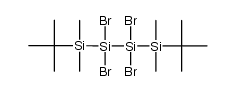 1,4-di-tert-butyl-1,1,4,4-tetramethyl-2,2,3,3-tetrabromotetrasilane Structure