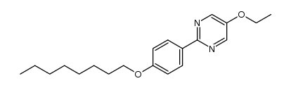 5-ethoxy-2-(4-octyloxyphenyl)-pyrimidine Structure