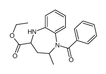 ethyl 5-benzoyl-4-methyl-1,2,3,4-tetrahydro-1,5-benzodiazepine-2-carboxylate结构式