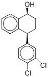 cis (1S,4S)-4-(3,4-Dichlorophenyl)-1,2,3,4-tetrahydro-naphthalen-1-ol-D4 Structure