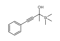 2-(trimethylsilyl)-4-phenyl-3-butyn-2-ol结构式