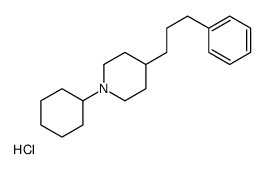 1-cyclohexyl-4-(3-phenylpropyl)piperidine,hydrochloride Structure
