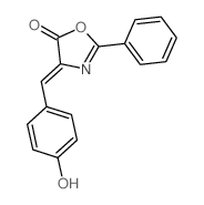 5(4H)-Oxazolone,4-[(4-hydroxyphenyl)methylene]-2-phenyl- structure