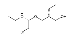 (+)-(2R)-(2-Bromo-1-ethoxyethoxymethyl)butan-1-ol结构式