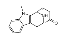 (-)-(6S,10S)-5-methyl-9-oxo-6,7,8,9,10,11-hexahydro-6,10-imino-5H-cyclooctindole Structure