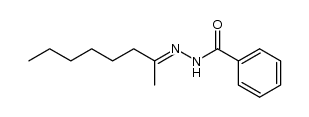 2-Octanone benzoylhydrazone结构式