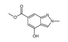 methyl 4-hydroxy-2-methyl-2H-indazole-6-carboxylate结构式