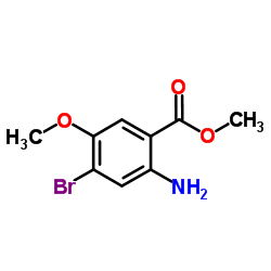 2-Amino-4-bromo-5-Methoxy-benzoic acid Methyl ester Structure