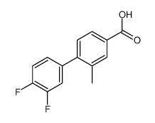 4-(3,4-difluorophenyl)-3-methylbenzoic acid结构式