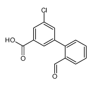 3-chloro-5-(2-formylphenyl)benzoic acid Structure