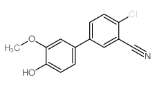 4-氯-4-羟基-3-甲氧基-[1,1-联苯]-3-甲腈结构式