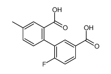 2-(5-carboxy-2-fluorophenyl)-5-methylbenzoic acid Structure