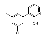 3-(3-chloro-5-methylphenyl)-1H-pyridin-2-one结构式