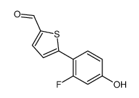 5-(2-fluoro-4-hydroxyphenyl)thiophene-2-carbaldehyde结构式