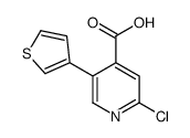 2-chloro-5-thiophen-3-ylpyridine-4-carboxylic acid结构式