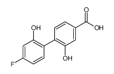 4-(4-fluoro-2-hydroxyphenyl)-3-hydroxybenzoic acid结构式