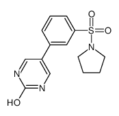 5-(3-pyrrolidin-1-ylsulfonylphenyl)-1H-pyrimidin-2-one Structure