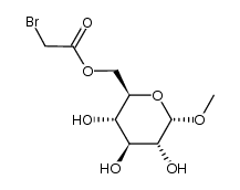 methyl 6-O-bromoacetyl-α-D-glucopyranoside Structure
