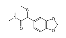 2-(benzo[d][1,3]dioxol-5-yl)-N-methyl-2-(methylthio)acetamide结构式