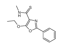 5-ETHOXY-N-METHYL-2-PHENYLOXAZOLE-4-CARBOTHIOAMIDE structure